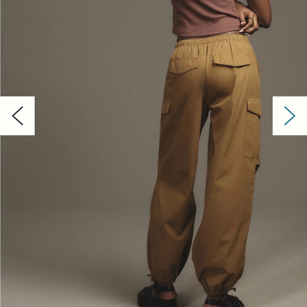 Anthropologie NWT Pilcro Pull-On Parachute Pants Bronze Pockets Women’s Size XS - Picture 5 of 13